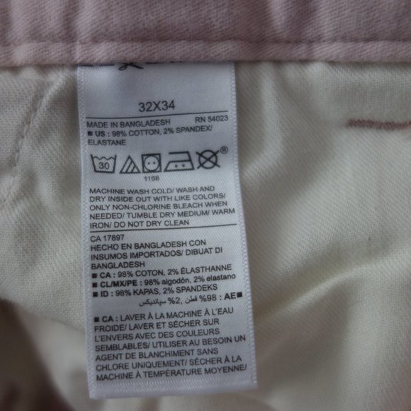 Old Navy Pink Ultimate Slim 32x34 Pants - Picture 8 of 11